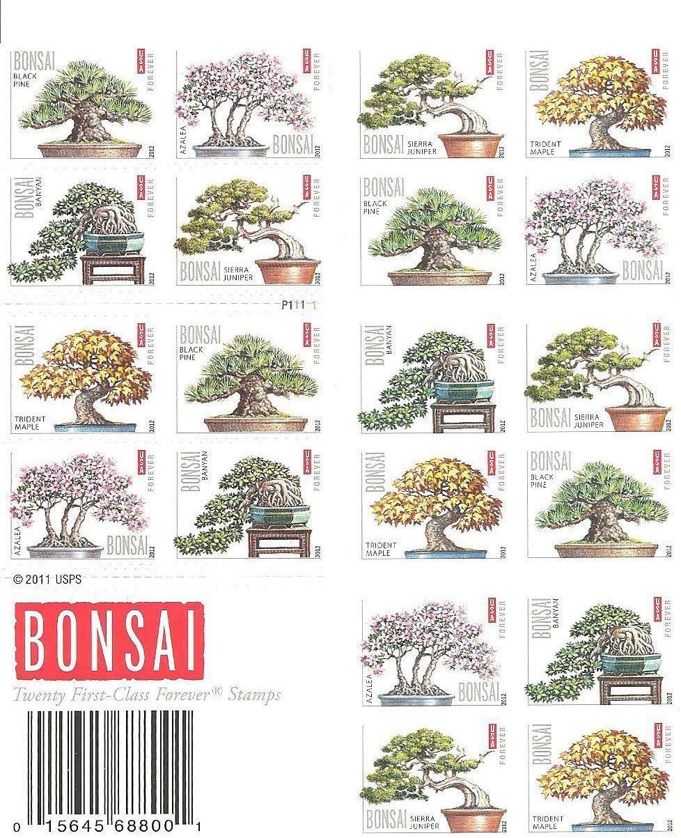 Bonsai Tree Forever First Class Postage Stamps - Mailboxes of Flushing