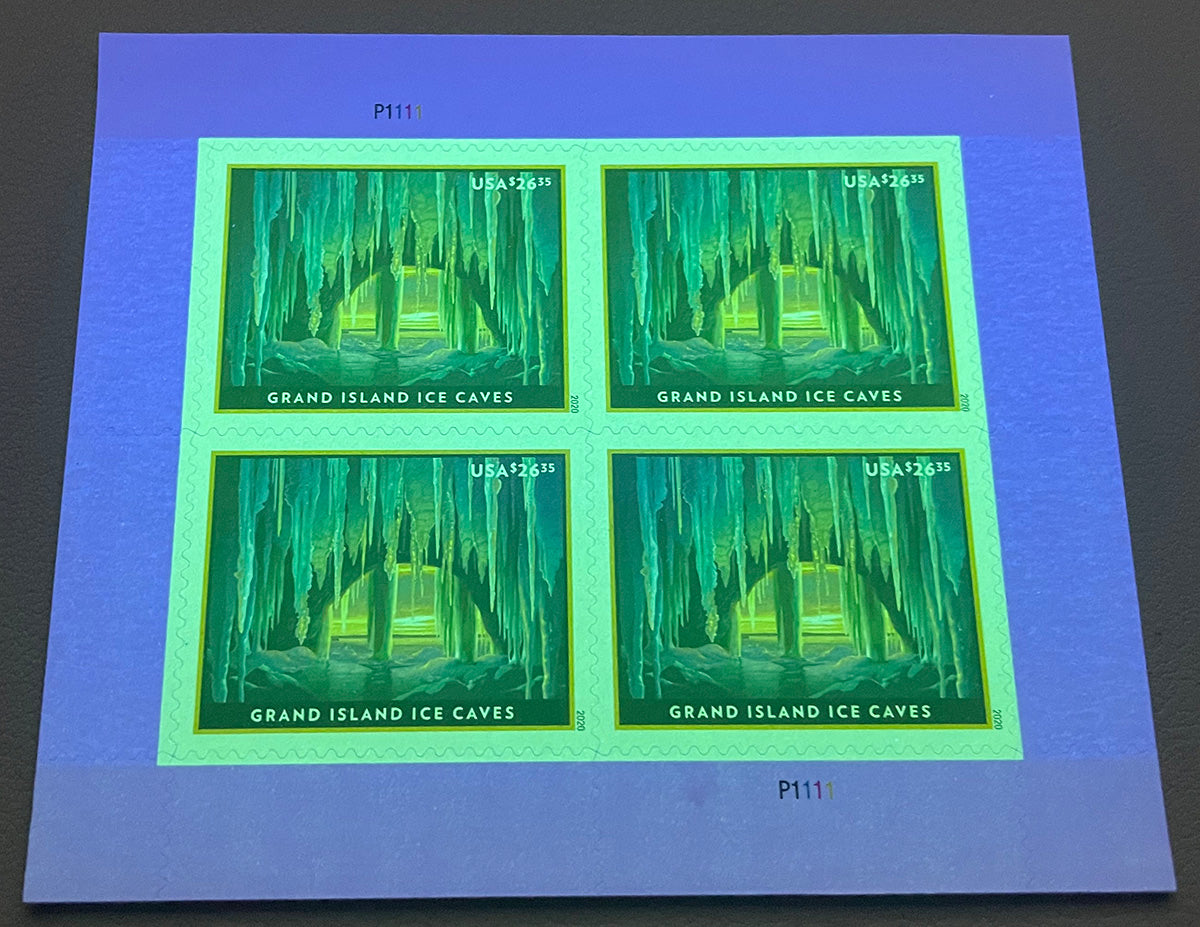 Grand Island Ice Cave Express Priority Stamps - Mailboxes of Flushing