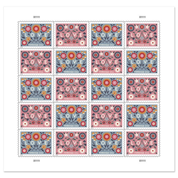 2022 Love Forever First Class Postage Stamps - Mailboxes of Flushing