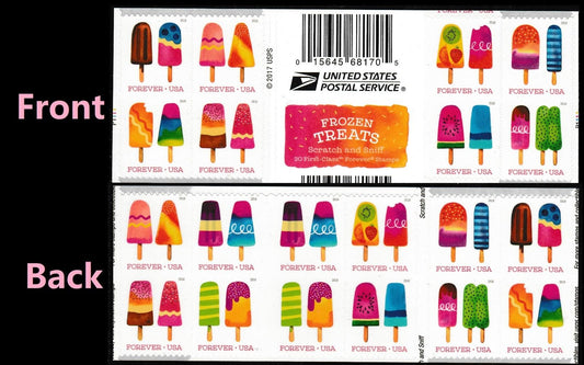 Frozen Treats Forever First Class Postage Stamps - Mailboxes of Flushing
