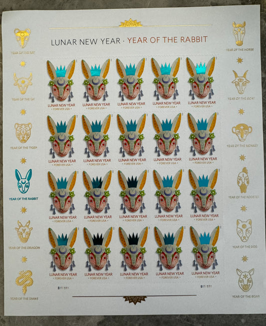 Year of the Rabbit Stamps Celebrates Lunar New Year Forever First Class Postage Stamps