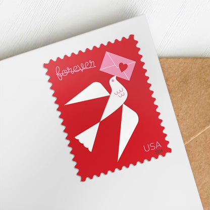 2024 USPS Love Forever Postage Stamps - Mailboxes of Flushing