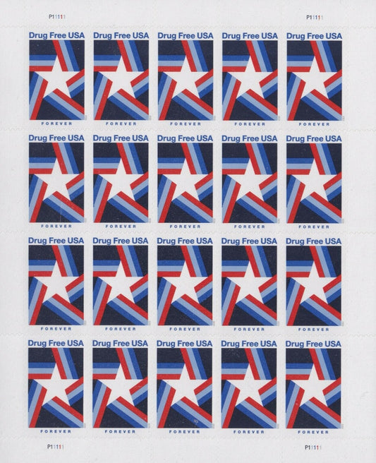 Drug Free Forever First Class Postage Stamps - Mailboxes of Flushing