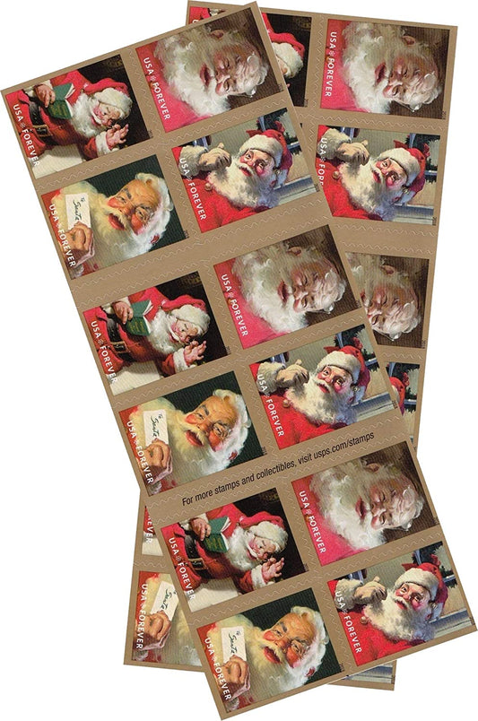 Sparkling Holidays Forever First Class Postage Stamps - Mailboxes of Flushing