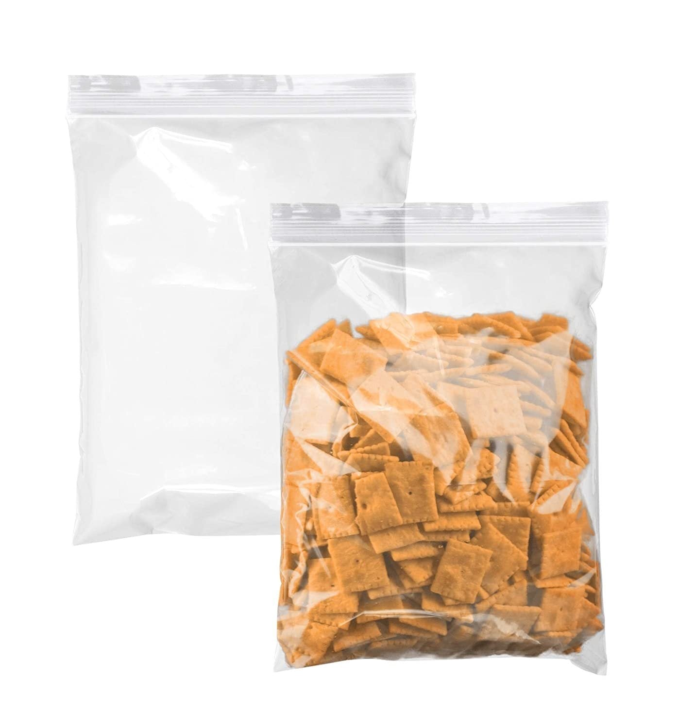 Pack of 1000 Clear Zipper Bags. Assortment 2 mil Clear Seal Top Plastic Bags. 10 Sizes of Zip top Polyethylene Bags for Shipping and Storage. Resealable. - Mailboxes of Flushing