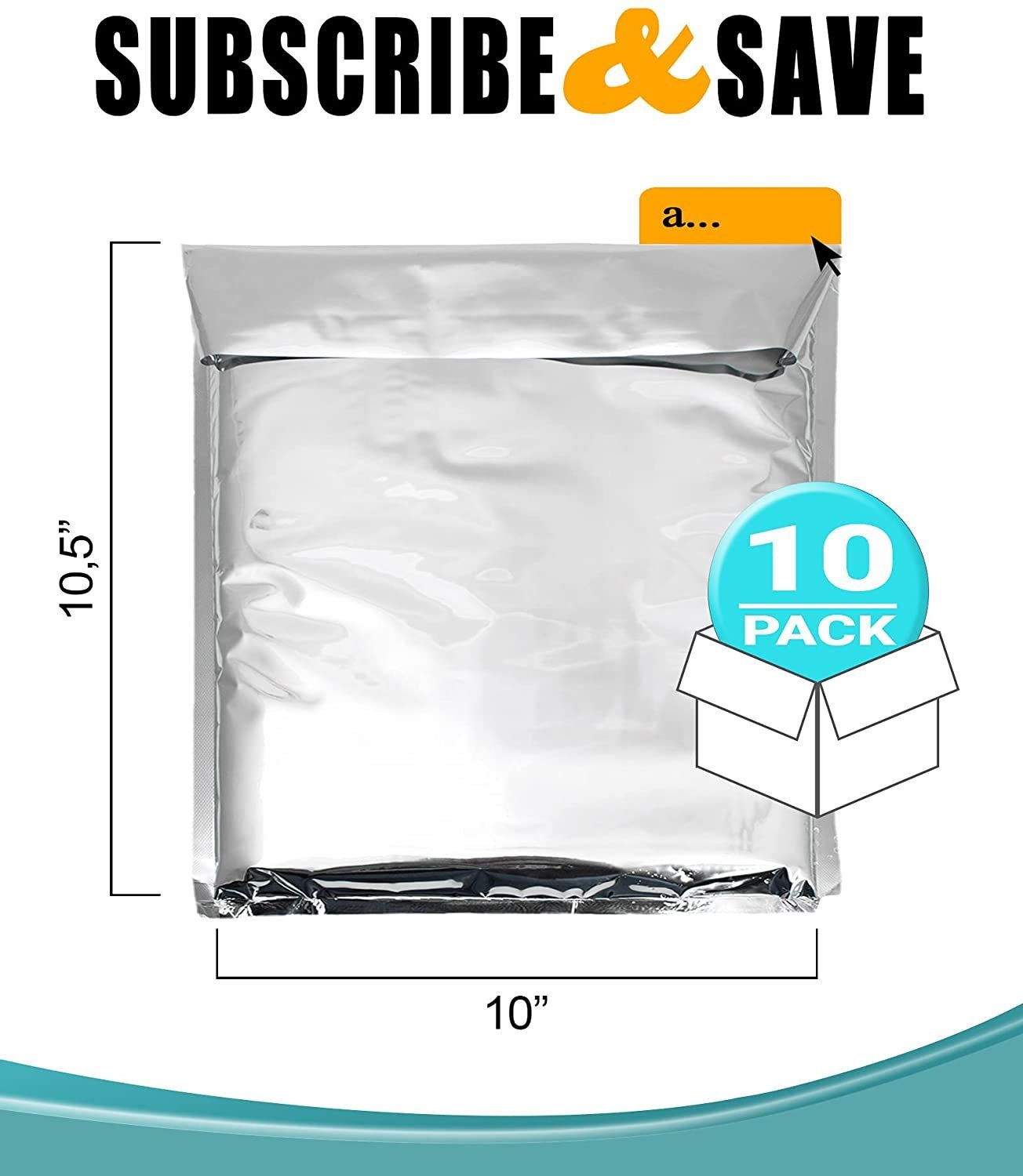 Insulated Thermal Mailers 10 x 10.5 Insulated Bag Pack of 10 Cold Shipping Boxes 10 x 10 1/2 Thermal Bag Aluminum Insulated Bag. Aluminum Envelopes Insulated Thermal Bags. - Mailboxes of Flushing