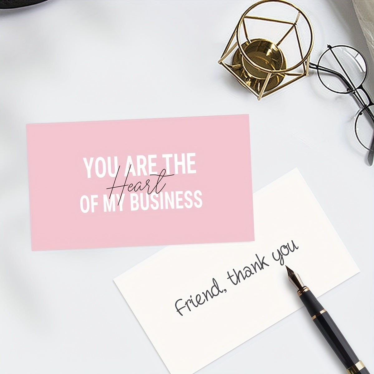 50PCS Thank You For Supporting My Business Cards, Small Customer Appreciation Card For Shop, Online Retailers, Business Owners And Local Stores - Mailboxes of Flushing
