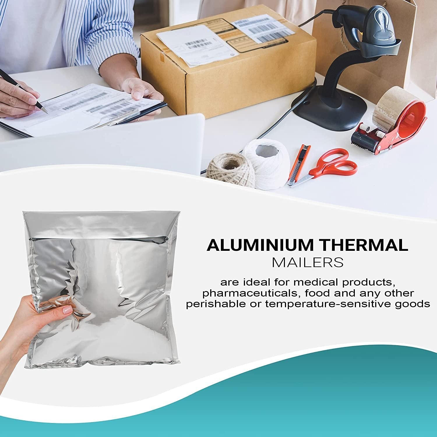 Insulated Thermal Mailers 10 x 10.5 Insulated Bag Pack of 10 Cold Shipping Boxes 10 x 10 1/2 Thermal Bag Aluminum Insulated Bag. Aluminum Envelopes Insulated Thermal Bags. - Mailboxes of Flushing