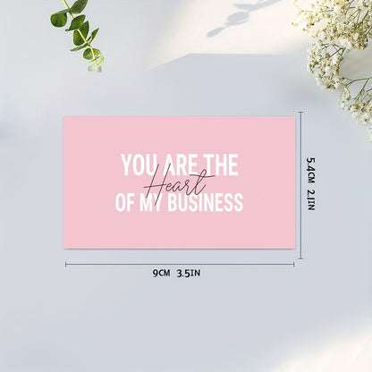 50PCS Thank You For Supporting My Business Cards, Small Customer Appreciation Card For Shop, Online Retailers, Business Owners And Local Stores - Mailboxes of Flushing