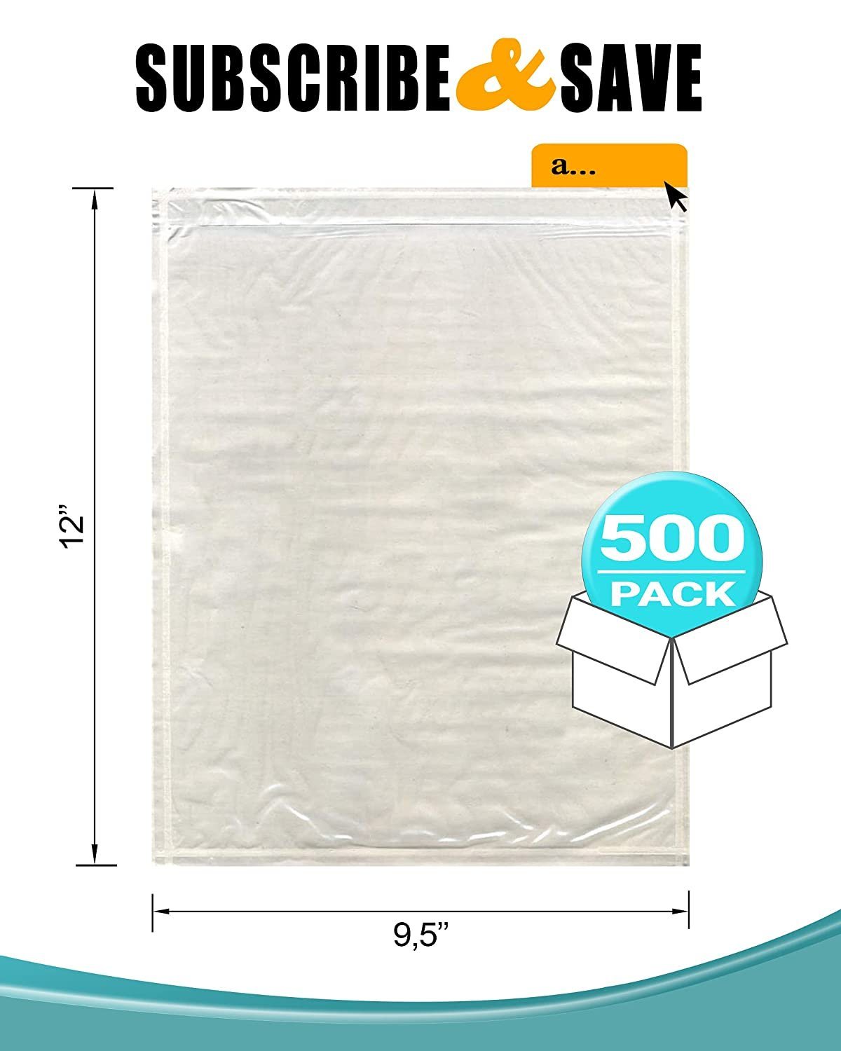Packing Slip Envelope Pouches 4.5" x 5.5"; Pack of 1000 Clear Plastic Shipping Sleeves; Self-Sealing Shipping Label Sleeves for Documents; Lightweight Plastic Shipping Pouches; Packing Slips - Mailboxes of Flushing
