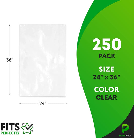 Clear Flat Poly Bags 12" x 18". Pack of 1000 Non-Sticky Plastic 2 mil Retail Pouches. Medium PE Packaging for Mailing; Shipping; Packing. Reusable Storage for Clothing; Boots; T-Shirts - Mailboxes of Flushing