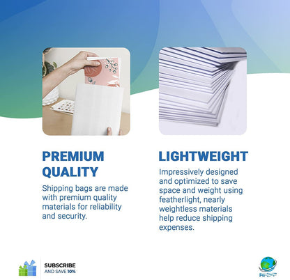 Pack of 10 White Poly Bubble Mailers Pouches 12.5 x 18 Cushion Padded Envelopes 12 1/2 x 18 Large Size Shipping Bags with Peel and Seal Closure for Mailing Moving Storage Packing and Packaging - Mailboxes of Flushing