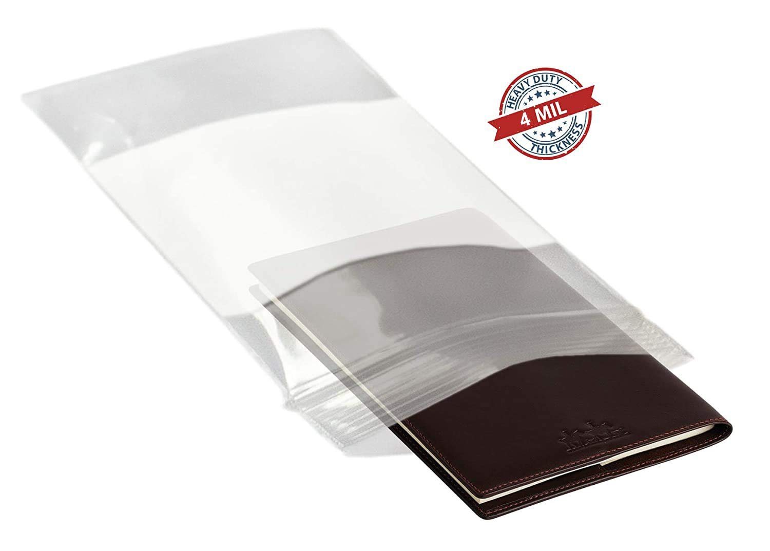Pack of 1000 Clear Zipper Bags. Assortment 4 mil Clear Seal Top Plastic Bags. 10 Sizes of Zip top Polyethylene Bags for Shipping and Storage. Resealable; Reusable. - Mailboxes of Flushing