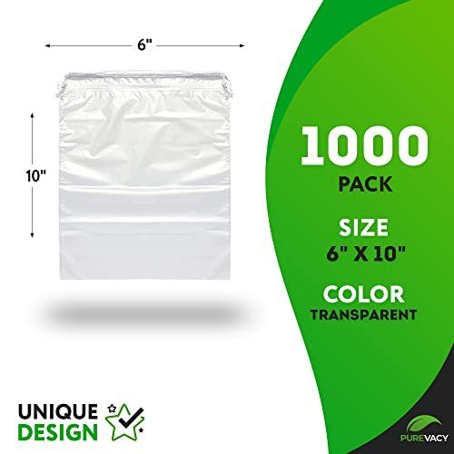 Clear Poly Bags for Clothing 9x16; Pack of 1000 Non-Sticky Plastic Bags for Shipping; Clear Clothing Bags for Packaging with 2 Mil PE; Plastic Packaging Bags for Small Business; Online Stores - Mailboxes of Flushing