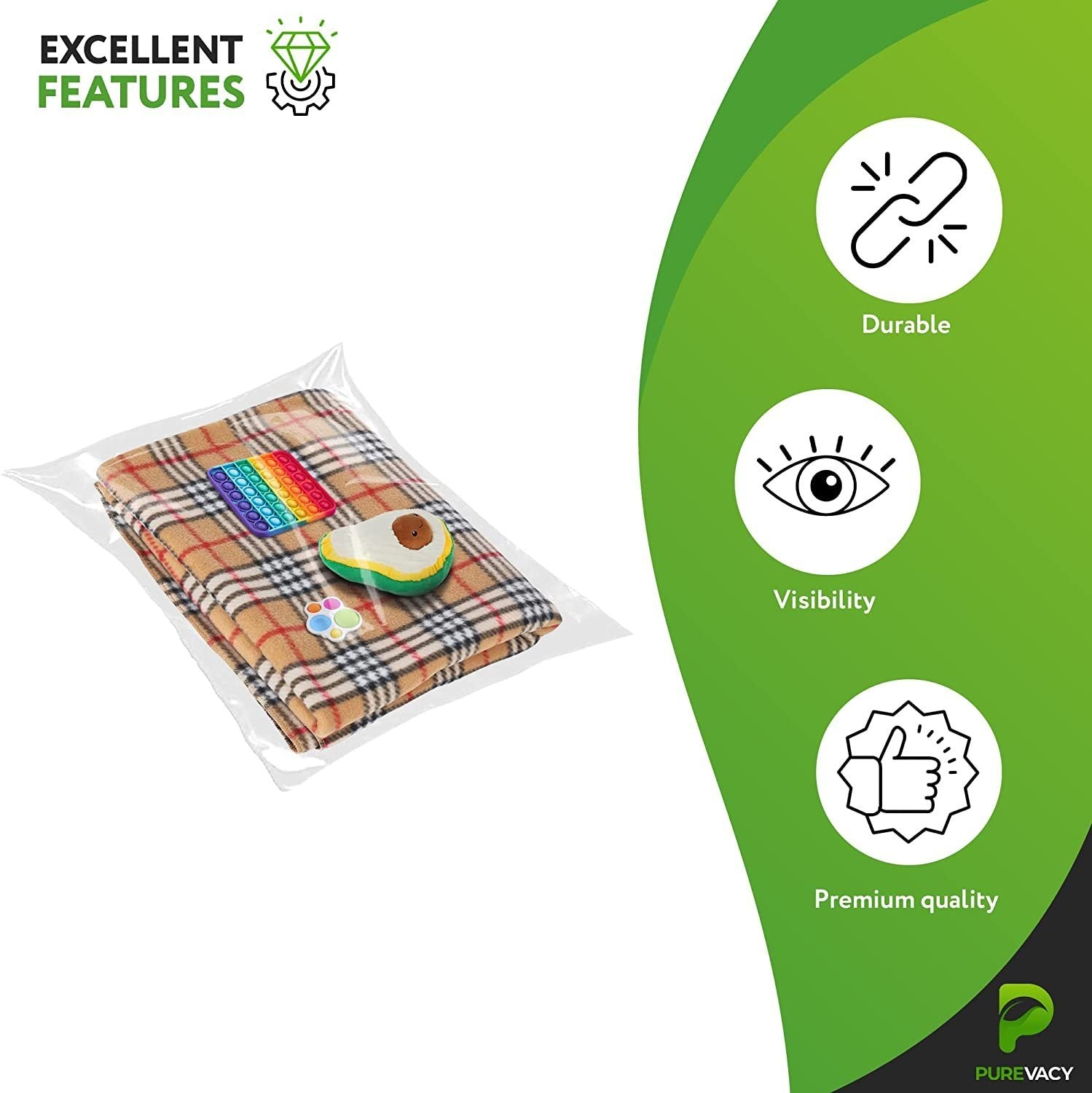 Clear Flat Poly Bags 12" x 18". Pack of 1000 Non-Sticky Plastic 2 mil Retail Pouches. Medium PE Packaging for Mailing; Shipping; Packing. Reusable Storage for Clothing; Boots; T-Shirts - Mailboxes of Flushing